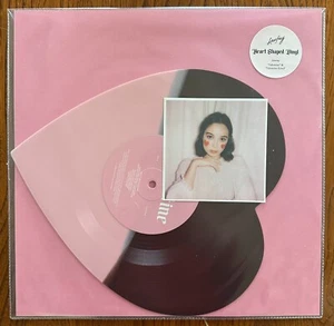 Laufey - Valentine - Chocolate Strawberry Split Heart Shaped Vinyl - Picture 1 of 2