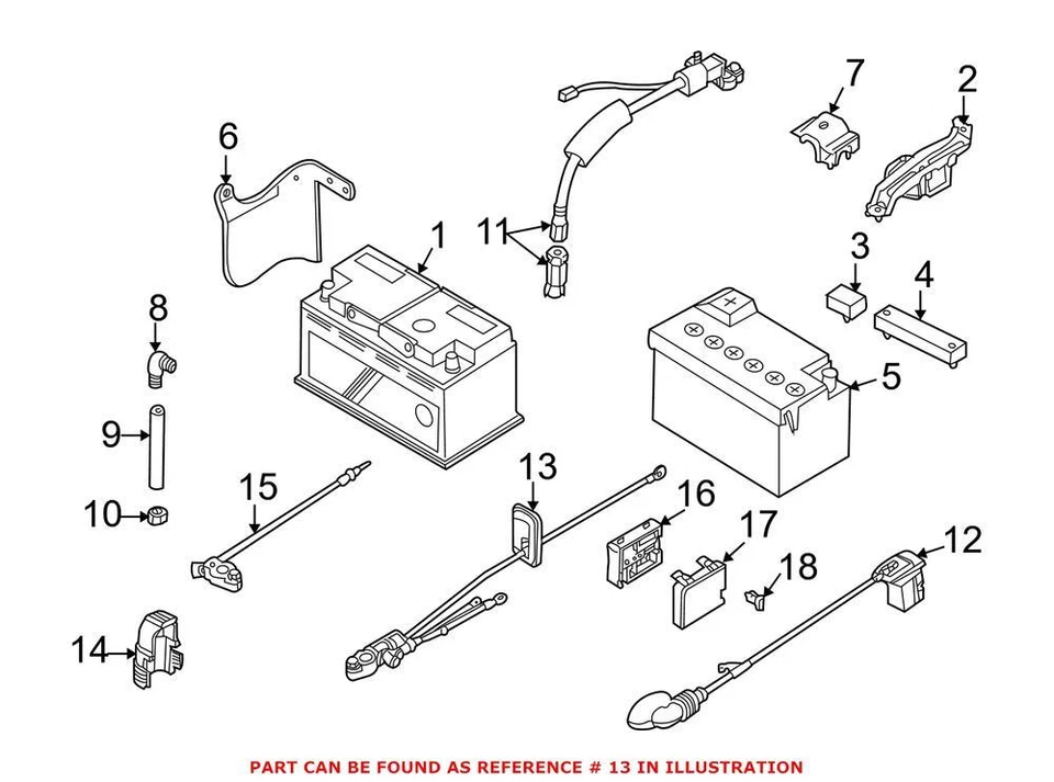 Cable de batería original OEM para BMW 61128373945 Foto 1 de 1