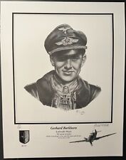 Gerhard Barkhorn JG 52 Limited Edition Art Print Signed Michael Wooten 301 Vics
