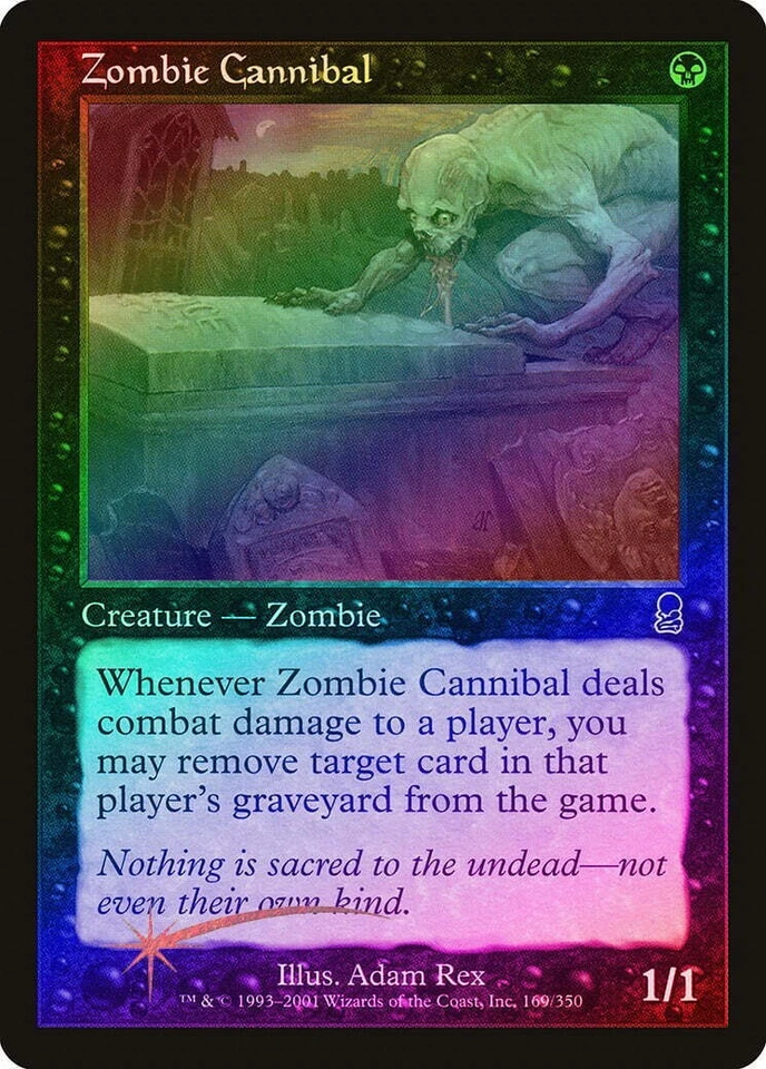 Zombie Cannibal FOIL Odyssey LP/NM Black Common MAGIC THE GATHERING - Image 1 of 1