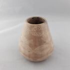 African Carved Soapstone Vase Moses Stanley Kenya Signed Soap Stone 3 1/4 inches
