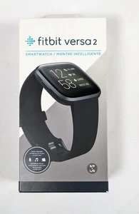 Montre intelligente santé et fitness Fitbit Versa 2 - noir/carbone - Photo 1 sur 9