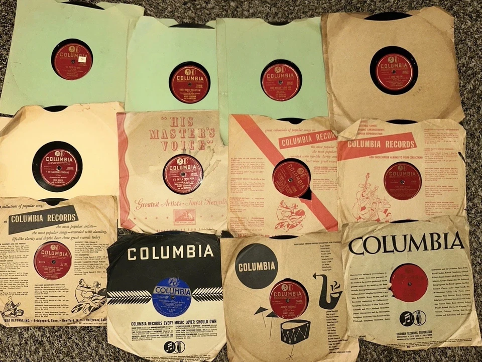 Lot Of 13 - VINTAGE Columbia 78 RPM Record by Gene Krupa and His Orchestra On RC Foto 1 de 4