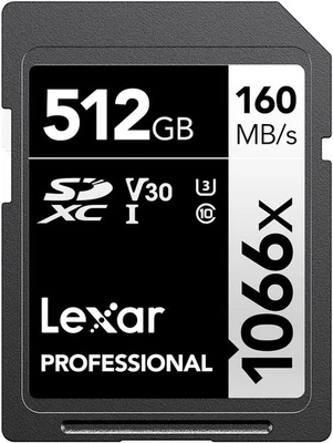 Lexar Professional 1066x 512GB 160MB/s SDXC UHS-I Memory SD Card - Image 1 of 4
