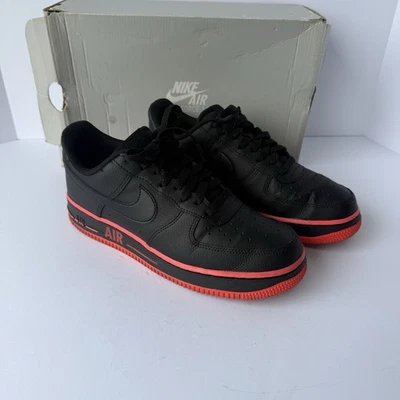 Nike Air Force 1 Low 'Bold Air - Black Laser Crimson Size 8 Uk Size 7 - Image 1 of 4