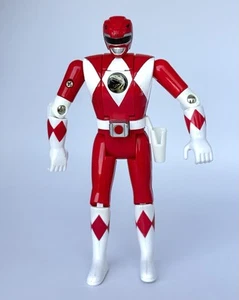 Bandai Mighty Morphin Red Power Ranger Action Figure 1993 8 Inch Figure - Picture 1 of 8