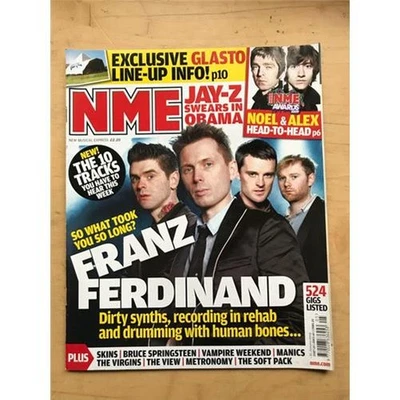 FRANZ FERDINAND NME MAGAZINE JANUARY 31 2009 FRANZ FERDINAND COVER WITH MORE INS - Image 1 of 2