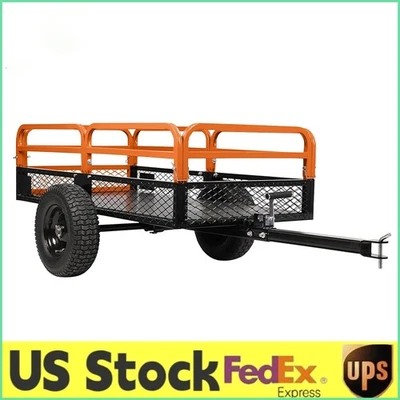 Carro de volteo de acero de alta resistencia 1500 libras remolque utilitario de jardín ATV/UTV remolque de volteo Foto 1 de 4