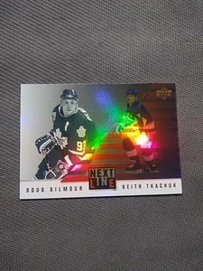 1993-94 Upper Deck Next in Line Doug Gilmour Keith Tkachuk #NL5 HOF🏒🏒💥 - Picture 1 of 4