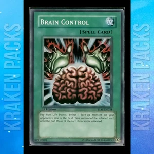 YUGIOH Brain Control TLM-EN038 Súper Raro 1ª EDICIÓN CASI NUEVO 💎 PAQUETE NUEVO/SIN JUGAR 💎 - Imagen 1 de 2