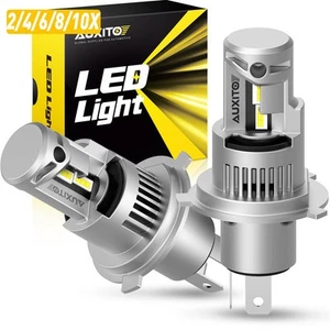 2-10x AUXITO H4 HB2 LED Headlights for Nissan 1997-2013 HIGH LOW Beam Bulbs - Picture 1 of 17