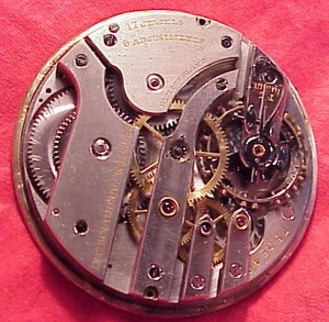 VINTAGE IWC International Co. 17J OPEN FACE 39MM Pocket Watch Movement REPAIRS - Picture 1 of 7