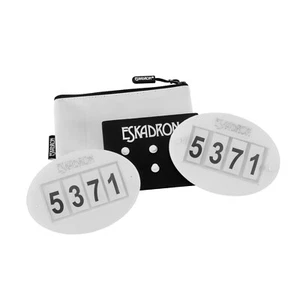Eskadron Basic Startnummern Set QUICK PIN 4 weiß - Bild 1 von 2