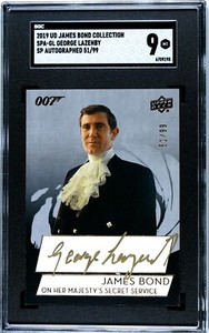 SGC 9 2019 Upper Deck UD James Bond Collection George Lazenby Gold Ink Auto /99