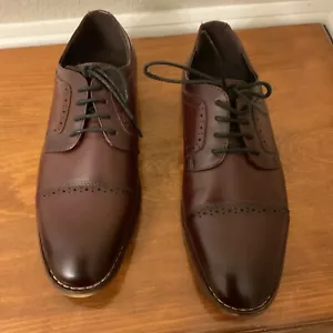 Men's Maroon Stacy Adams Dress Shoes - Size 6 EUC - Picture 1 of 14