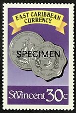 St. Vincent #1076 MNH Specimen East Caribbean Currency Coins Perf 15