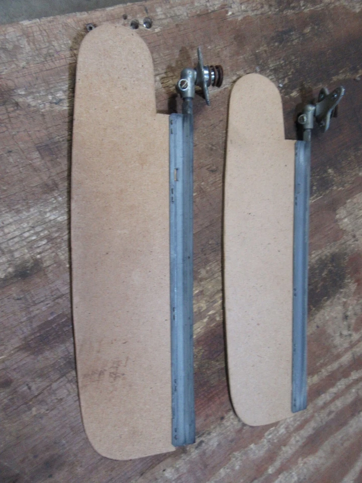 1958 Chevrolet Belair Biscayne Yeoman interior sun visor upholstery boards pair - Image 1 of 4