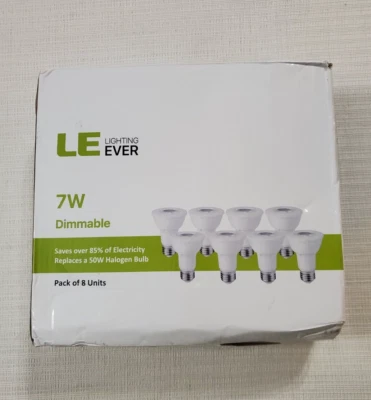 LE PAR20 LED Recessed Light Bulbs, E26 Medium Screw Base, 7W Dimmable  Box Of  8 - Image 1 of 4