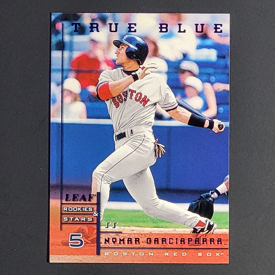 1998 Leaf Rookies and Stars - True Blue parallel pr/500 - #37 Nomar Garciaparra - Image 1 of 1