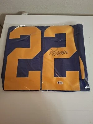 Camiseta deportiva autografiada por Marcus Peters de Los Angeles Rams certificado de autenticidad JSA Foto 1 de 3