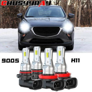 For Mazda CX-3 2016-2019 LED Headlight Bulbs High & Low Beam Combo Kit 6000K A+ - Picture 1 of 12