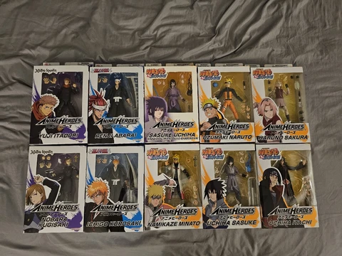 Bandai Anime Heroes Naruto, Bleach, JJK Lot Of 10 Cover