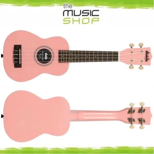 Kala Flamingo Ukadelic Soprano Ukulele with Bag - UK-FLAMINGO (Pink Uke) - Picture 1 of 5