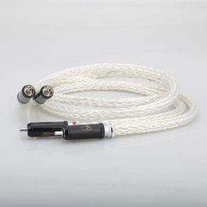 Par de 8 cables AWG OCC RCA enchapados en plata cable de interconexión de audio de alta fidelidad enchufe WBT RCA - Imagen 1 de 10