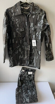 Vintage Cabelas Trebark Camo Set - Pants Jacket, Made USA, NEW w/ Tags, Sz Sm - Image 1 of 4
