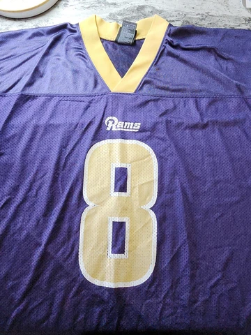 Sam Bradford NFL Authentic Saint Louis Rams Jersey Men's Large Reebok Cover