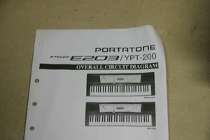 Yamaha PSR-E203/YPT-200 Portatone Overall Circuit Diagram - Picture 1 of 2