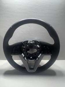 2016-2018 OEM TUCSON LEATHER STEERING WHEEL BLACK CRUISE RADIO & BLUETOOTH USED - Picture 1 of 12