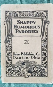 Bissige humorvolle Parodien PAINE PUB Dayton Ohio 1929 Werbung Seiten +62 Seiten Spaß - Bild 1 von 8