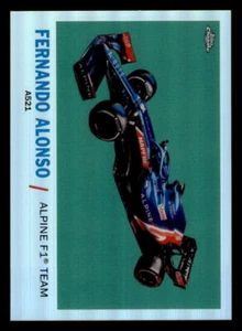 2021 Topps Chrome Formula 1 '61 Topps Sports Cars #T61FA Fernando Alonso - Picture 1 of 2