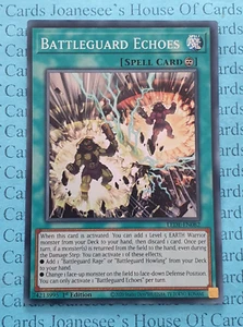 LEDE-DE082 Schlachtschutz Echoes Super Rare Yu-Gi-Oh Karte 1. Auflage Neu - Bild 1 von 3