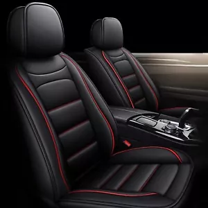 For Nissan Juke 2011-2017 Car 5 Seat Covers Cushion Set Fuax Leather Red Lines - Picture 1 of 6