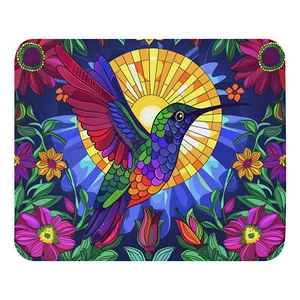 Stain Glass Hummingbird Mouse Pad - Afbeelding 1 van 1