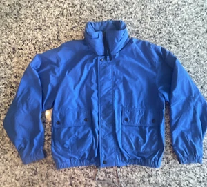 Mens Eddie Bauer Outdoor Outfitters Blue Full Zip WPL 9647 Size L Jacket #C678 - Picture 1 of 14