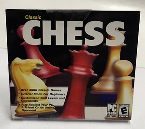 Ajedrez clásico a mano sellado (PC, 2004) más de 3000 juegos clásicos modo tutorial - Imagen 1 de 4