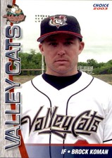 2003 Tri-City ValleyCats Choice #27 Brock Koman Pueblo Colorado CO Baseball Card
