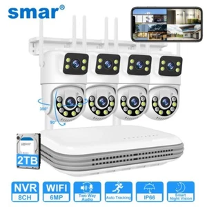 6MP WLAN IP Kamera Kit mit 8CH NVR Dual Lens Security Audio - Bild 1 von 41