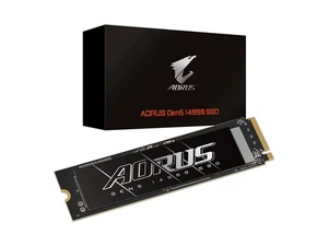 GIGABYTE AORUS Gen5 14000 SSD 1TB PCIe 5.0 NVMe M.2 Internal Solid State Hard - Picture 1 of 5