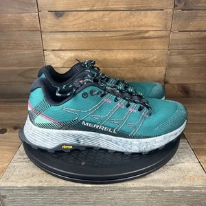 Merrell Hiking Sneakers Shoes Womens 8 W Moab Flight Teal Walking Vibram Jogging - Picture 1 of 10