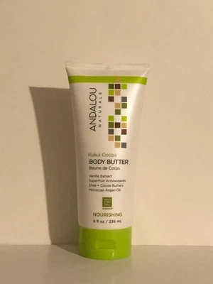 Масло для тела какао Andalou Naturals, Kukui, 8 унций / 236 мл - Изображение 1 из 2