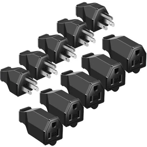 5 Sets Extension Cord Plug Replacement Male and Female Extension Cord Ends 12... - Picture 1 of 7