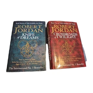 2 X The Wheel Of Time Books Robert Jordan Large Paper Back Books - Picture 1 of 6