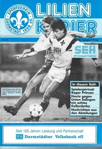 Quaderno Programma Calcio 88/89 2° Liga SV Darmstadt 98 - Union Solingen - Foto 1 di 1