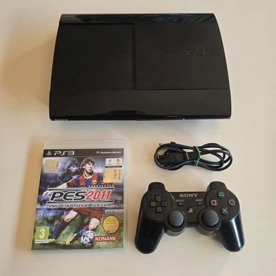 Console Sony Playstation 3 Super Slim 12GB PS3 Dualshock Completa CECH-4004A - Immagine 1 di 4