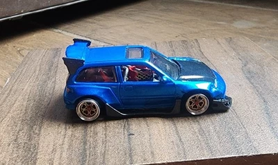 Custom Hotwheels Honda Civic Ef widebody - Image 1 of 4