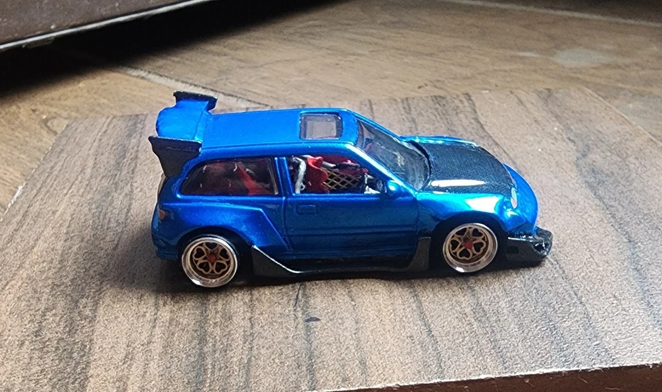 Custom Hotwheels Honda Civic Ef carrocería ancha Foto 1 de 4